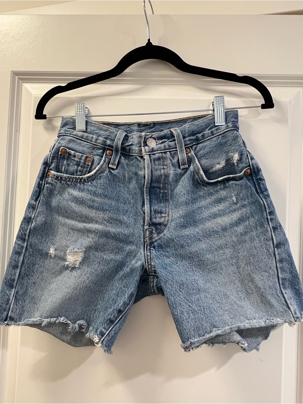 Levi's 501 Women's Blue Denim Shorts